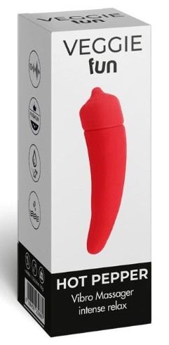 Vibrating veggie hot pepper - massaggiatore vibrante a forma di peperoncino 12 centimetri